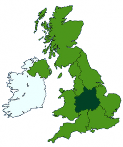 uk_Staffs map